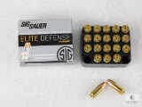 Sig Sauer Elite 20 Rounds 9mm Ammo 147 Grain Hollow Point