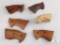 Lot of Assorted Unfinished Wood Revolver Grips