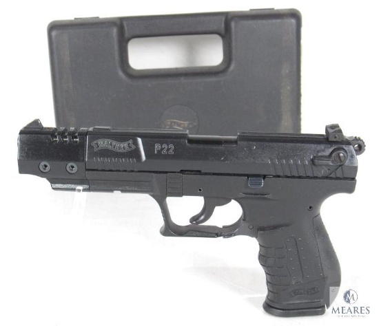 Walther P22 .22 LR Semi-Auto Pistol With 5" Barrel and Compensator