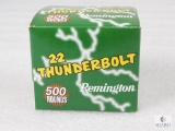 500 Rounds Remington 22 Thunderbolt .22LR High Velocity Round Nose Ammo