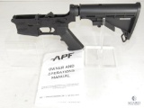 New APF Alex Pro APF-15 AR 15 Lower Receiver With Collapsible Stock