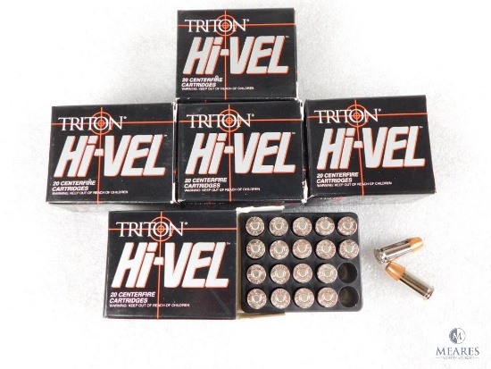 100 Rounds Triton Hi-Vel 9mm Luger + P 115 Grain BHP Self Defense Ammo
