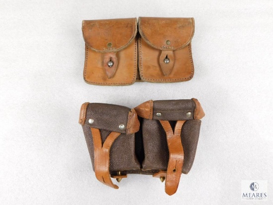 Yugoslavian SKS Oiler With Dual Pouch and Dual Leather Holster