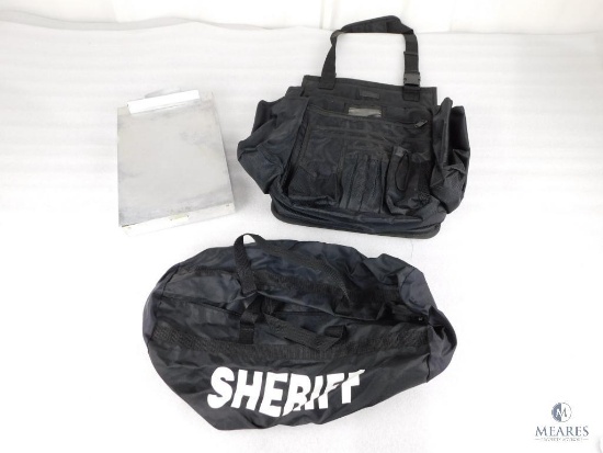 Tact Gear Rear Car Seat Organizer Cruisermate Metal Clipboard and Police Duffel Bag