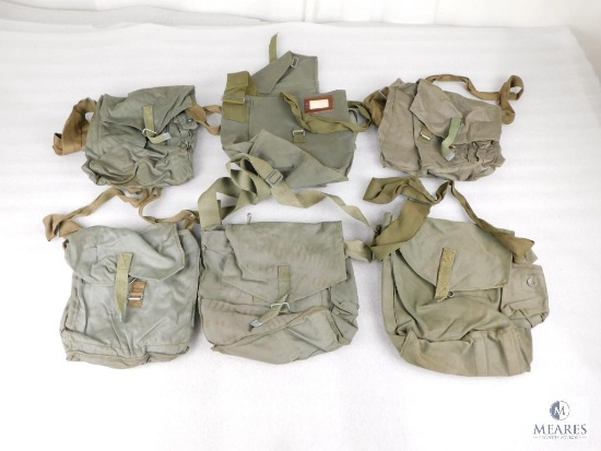 Lot of Six Vintage Military Bags / Packs