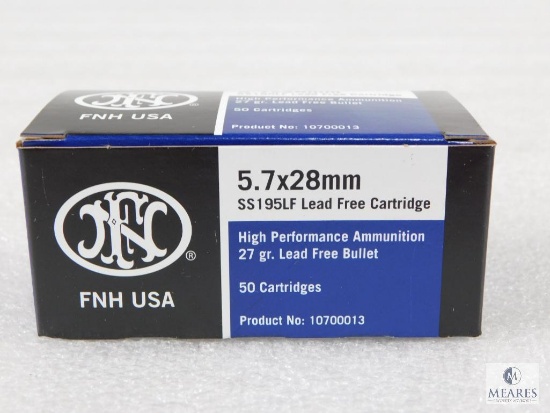 50 Rounds FN 5.7x28mm 27 Grain Ammo