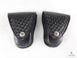 Lot of Two New Hunter Leather Handcuff Cases
