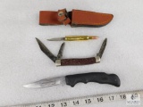 Lot of Three Case 059L Nascar Drivers Lockback Folder Knives