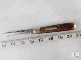 New York Knife Co Swell End Folder Jack Knife Jigged Bone Handle