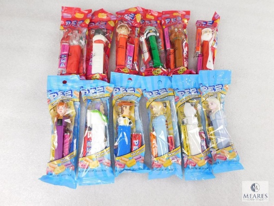 Lot of Christmas and Disney Themed Pez Dispensers