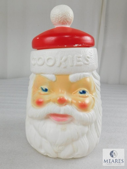Vintage Santa Blow Mold Cookie Jug
