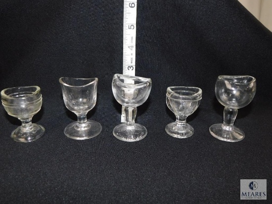 Lot of Five Eye Wash Glasses