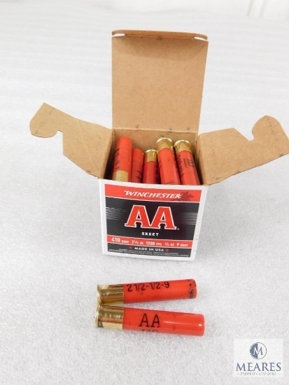 25 Rounds Winchester .410 Gauge Shotgun Shells. 2 1/2" #9 Shot AA Target