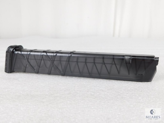 New 32 Round Glock 9mm Extended Pistol Magazine. Also Fits Carbine Rifles