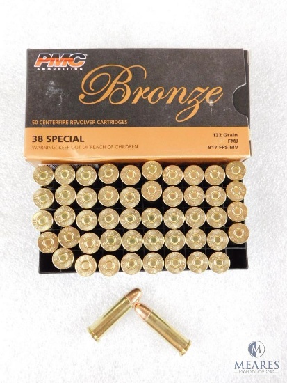 50 Rounds PMC .38 Special Ammo. 132 Grain FMJ