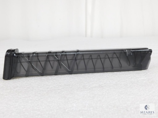 New 32 Round Glock 9mm Extended Pistol Magazine. Also Fits Carbine Rifles