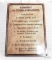 New Cowboy 10 Commandments Embossed Tin Sign 17