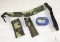 Lot New Camo Padded Sling, Mag Pouch, Knife Pouch and Flashlight