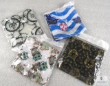 Lot of Four New Seamless Multi-Function Scarf / Headband / Mask / Do-Rag