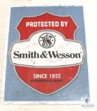 Vintage Look Protected By Smith & Wesson Tin Sing 17