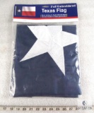 New 3' x 5' Embroidered Texas State Flag
