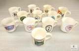 One Dozen Assorted Camp Vintage Boy Scouts Ceramic Coffee Mugs