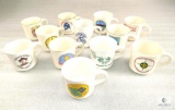 One Dozen Assorted Camp Vintage Boy Scouts Ceramic Coffee Mugs