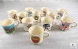 One Dozen Assorted Camp Vintage Boy Scouts Ceramic Coffee Mugs