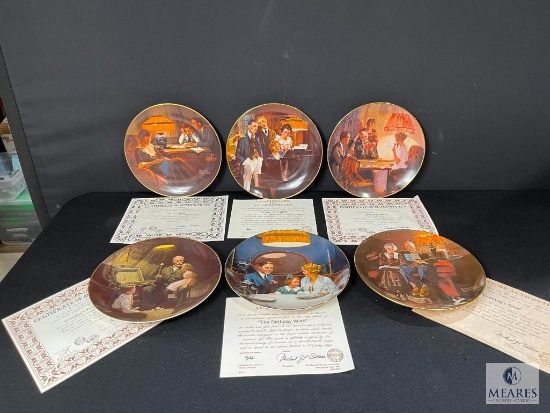 Collection of Six Decorative Plates in Original Packaging