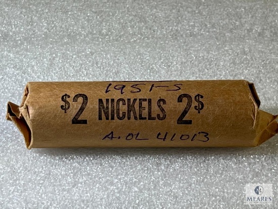 1951-S Roll (40 Coins) Jefferson Nickels