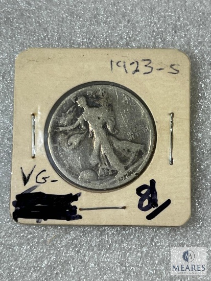 1923-S Walking Liberty Half, VG