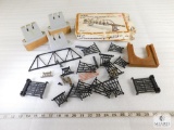 Large Group of Bridge/Trestle Parts, HO Gauge