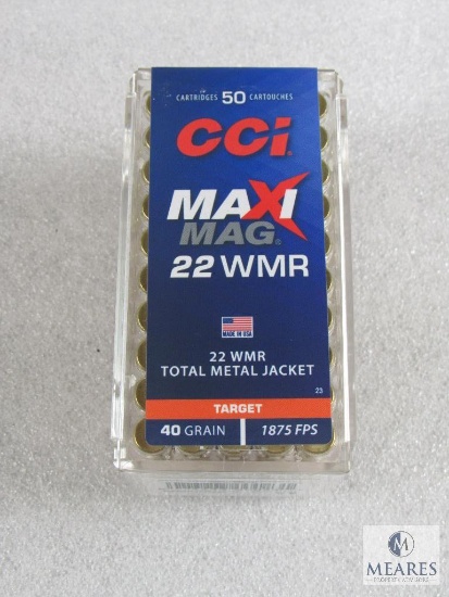 50 Rounds CCi Maxi-mag .22 Magnum Ammo. 40 Grain TMJ