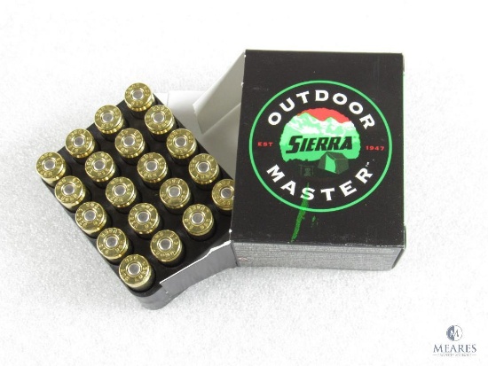 20 Rounds Sierra 9mm Ammo. 115 Grain Jacketed Hollow Point
