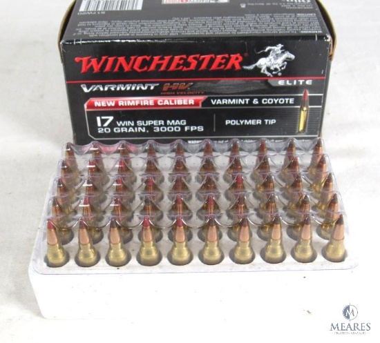 Winchester Varmint HV .17 Win. Super Mag. Ammo 20 Gr. Polymer Tip