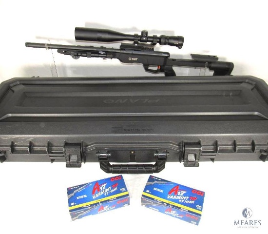 Savage B17 MDT .17 HMR Bolt Action Rifle With Vortex Scope and Loaded With Accessories
