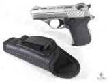 Phoenix Arms .22LR Semi-Auto Pistol Model HP22A Satin Nickel Finish