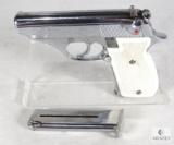 Astra Constable Model Double Action Semi-Automatic Nickel Plated Pistol .380 ACP