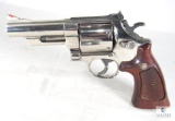 Smith & Wesson Double Action .44 Magnum Nickel Plated Revolver With 4
