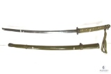 Japanese Military Sword, Appears to be a Type 94 Kanji on the Blade