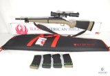 Ruger American Bolt Action Rifle in .300 Blackout With Feyachi 2-7x32 Scope and Four Mags.