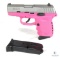 SCCY CPX-2, 9mm Semi-Auto Pistol with Pink Gips and Stainless Steel Slide (03690)