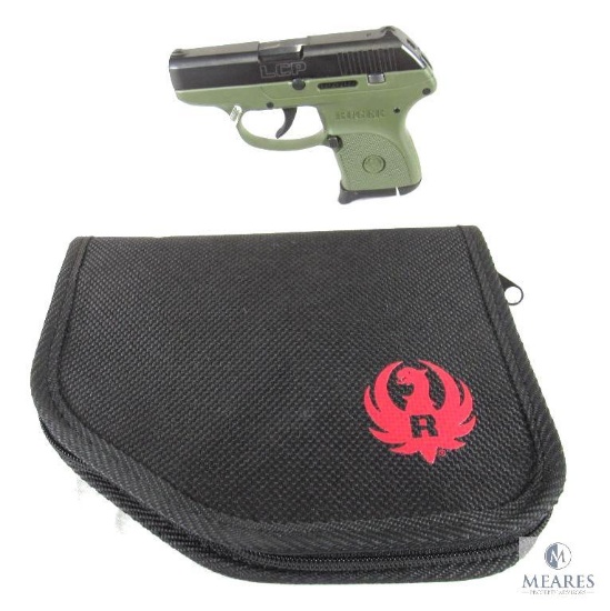 Ruger LCP .380 ACP Semi-Auto Pistol with OD Green grip frame (03575)