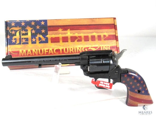 Heritage Rough Rider .22LR Golden US Flag Grips Revolver (3742)