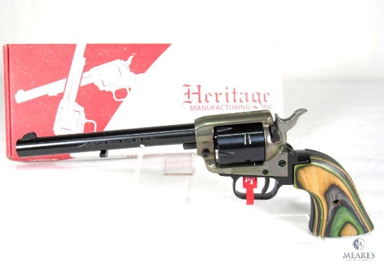 Heritage Rough Rider .22LR/Mag. Golden US Flag Grips Revolver (3743)