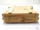 Wood Case with Four Battle Packs 800 Rounds 7.62x51 M80 145 Grain Ammo