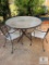 Five Piece Outdoor Patio Table and Chairs