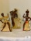 Three Piece Spanish Matador and Two Ladies Ceramic Figurines