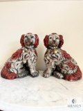 Pair of Porcelain Staffordshire-style Figurines