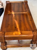 Vintage Heavy Wood Coffee Table